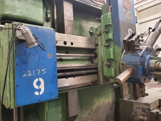 36" Bullard #Cutmaster-75, vertical turret lathe, 4-jaw chuck, flush floor dsgn, full pendant controls, 1954 - Image 9