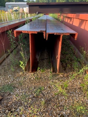 Steel I-Beams, 33" height, 11" flat, 1/2" Webb, 15" Channel - Image 2