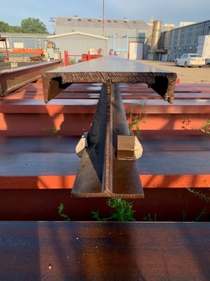 Steel I-Beams, 33" height, 11" flat, 1/2" Webb, 15" Channel - Image 3