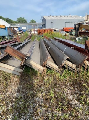 Steel I-Beams, 33" height, 11" flat, 1/2" Webb, 15" Channel - Image 4