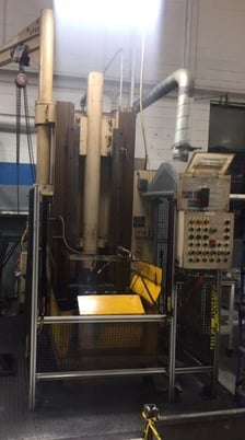 10 Ton x 54 stroke, American, single ram hydraulic vertical surface broach, tilt table, 1994 - Image 1