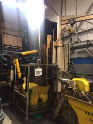 10 Ton x 54 stroke, American, single ram hydraulic vertical surface broach, tilt table, 1994 - Image 4