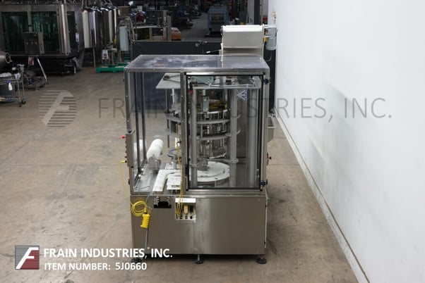 New England #NEPMT/TC-2, 3 head Stainelsss Steel rotary chuck capper, mounted on Stainless Steel frame with - Image 4