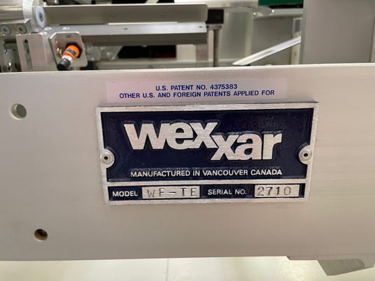 Wexxar #WFTE, automatic case erector, bottom taper, 5-15 cases per minute, mounted onm 4 leveling leg frame - Image 5