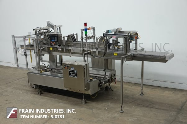 Hamrick #300D, automatic Stainless Steel drop case packer, 15 cycles per minute, AB PLC controller & AB swing - Image 5