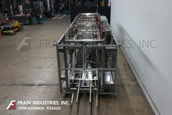 Hartness #875, automatic intermittent motion Stainless Steel case packer, up to 35 cycles per minute, mounted - Image 3