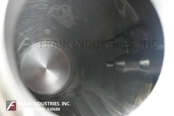 1.7 cu.ft. Paul O. Abbe #18, Stainless Steel, Roto Cone blender, 4" high cone shell with 10" top & bottom - Image 2