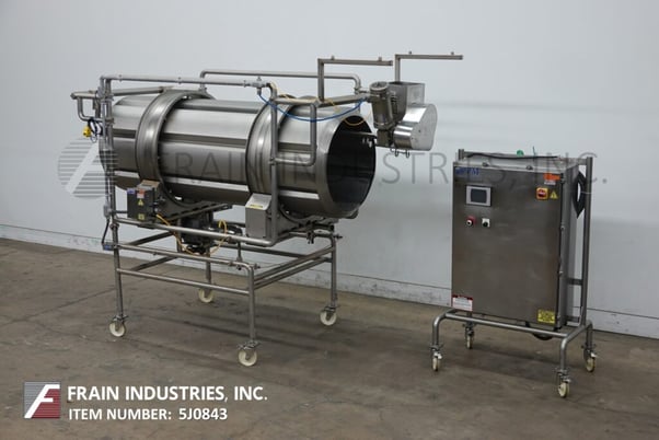 PPM Inc., soft flight, 36" OD, Stainless Steel continuous motion coating drum, AB controller & touch screen - Image 1