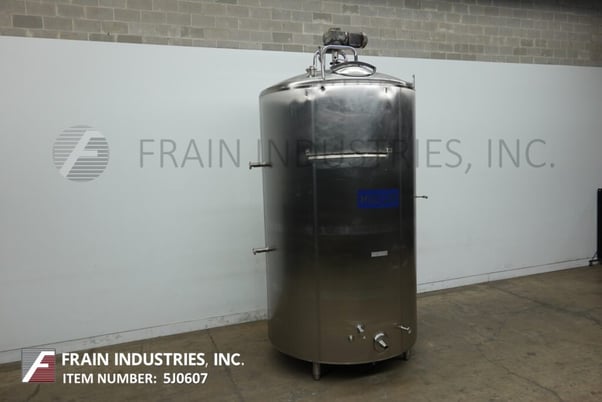 Mueller #3000GAL, 3000 gallon 304 Stainless Steel jacketed processor, 84" dia. x 128" straight wall, 18" - Image 5