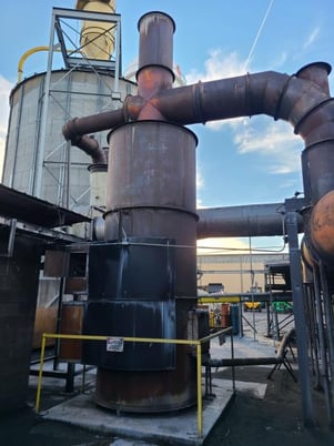 Webb #5-M-Btu, Biomass Burner, Refractory lined Burner Body & Heat Duct, Body Vortex Fans, Fuel feed Fan - Image 1