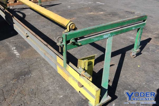 Cincinnati shear power conveyor & stacker, metal conveyor belts, 2 HP, #71084 - Image 3