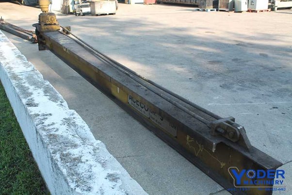 3 Ton, Aceco, jib crane with hoist, 180 degree arm rotate, 269" arm, 18' travel, #63908 - Image 2