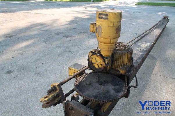 3 Ton, Aceco, jib crane with hoist, 180 degree arm rotate, 269" arm, 18' travel, #63908 - Image 3