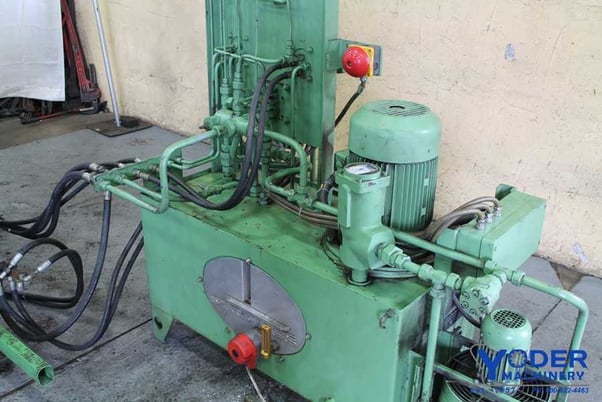 25 Ton, Dreistern, hydraulic traveling cut-off press, 10 HP, 25 psi, 42" pass line, #61349 - Image 6