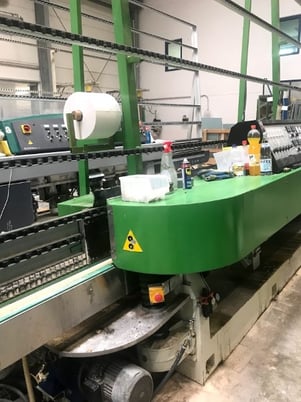 Lattuada TL-13-AV, Straight Line Glass Beveler, 13-spindle, 60 x 150 mm min. size, 3-5/16" min. area, 0.12 - - Image 3