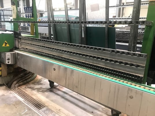 Lattuada TL-13-AV, Straight Line Glass Beveler, 13-spindle, 60 x 150 mm min. size, 3-5/16" min. area, 0.12 - - Image 4
