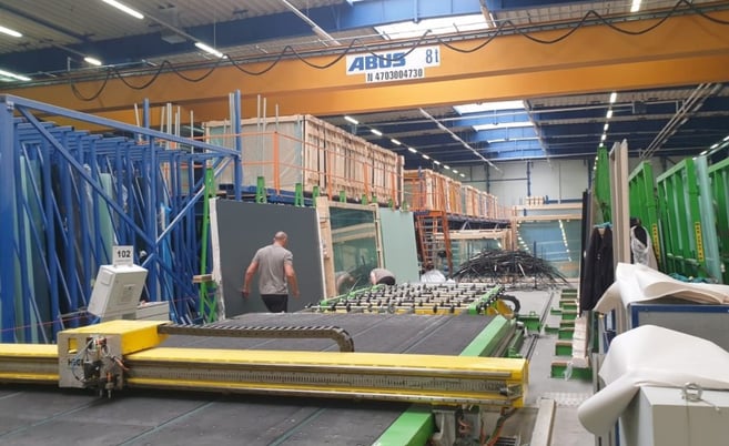 Hegla Ecolam-37-Plus, Glass Cutting Line, L-R, 126" x 100" sheet size, 3 - 12 mm float glass thickness, 2 x 3 - Image 7