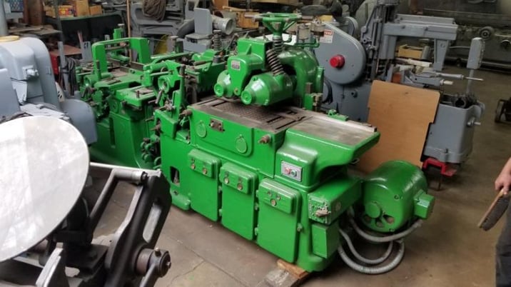 Mattison #229, Push Feed Moulder, 1950' s, 4-Head, 4" x 10" capacity, 2-1/8" T & B spindle diameter & - Image 1