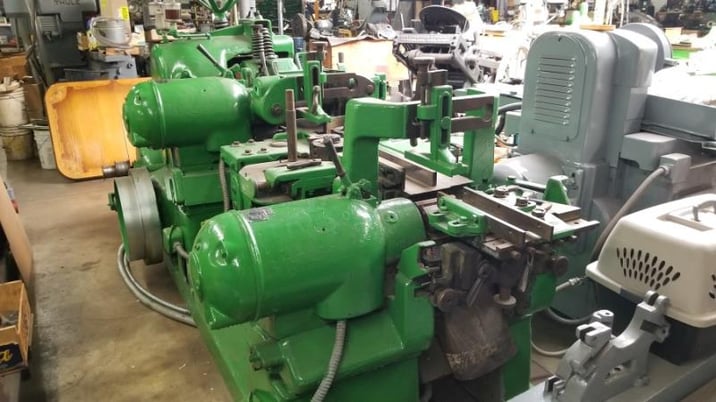 Mattison #229, Push Feed Moulder, 1950' s, 4-Head, 4" x 10" capacity, 2-1/8" T & B spindle diameter & - Image 5