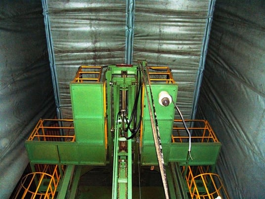 Yamamoto HE2-500-30W, Multi-Opening Plywood Hot Press, 30-opening, 500 Ton, 4.7" daylight, 54" x 108" x 1.5" - Image 4
