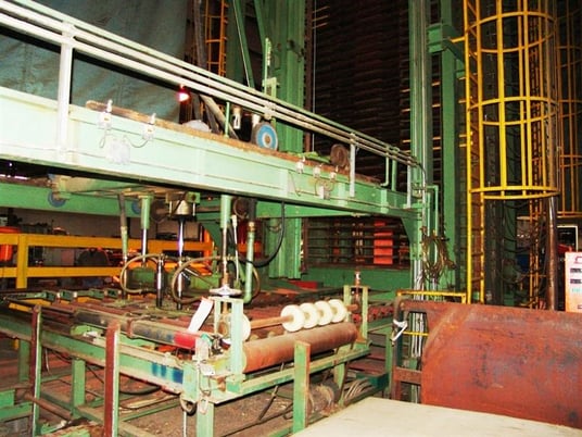 Yamamoto HE2-500-30W, Multi-Opening Plywood Hot Press, 30-opening, 500 Ton, 4.7" daylight, 54" x 108" x 1.5" - Image 9