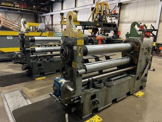 48" x .135" Stamco / Herr Voss slitting line w/2 sliiter heads & banding line, 30000 lb. - Image 2