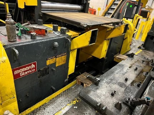 48" x .135" Stamco / Herr Voss slitting line w/2 sliiter heads & banding line, 30000 lb. - Image 3