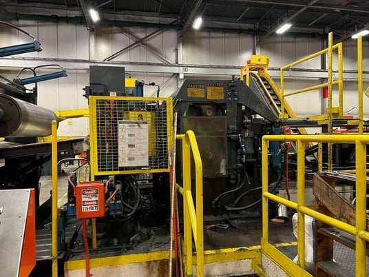 48" x .135" Stamco / Herr Voss slitting line w/2 sliiter heads & banding line, 30000 lb. - Image 4