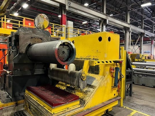 48" x .135" Stamco / Herr Voss slitting line w/2 sliiter heads & banding line, 30000 lb. - Image 5