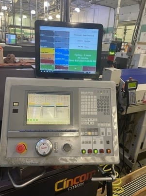 Citizen #M20, CNC Swiss lathe, 0.787" bar diameter, 12.6" turning length, Iemca Boss bar feeder, high - Image 3