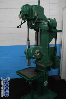 21" Cincinnati #21" Box Column, single spindle drill, 16" x16-1/2" table, 3 HP, #74918 - Image 3