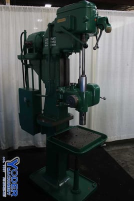 21" Cincinnati #21" Box Column, single spindle drill, 16" x16-1/2" table, 3 HP, #74918 - Image 7