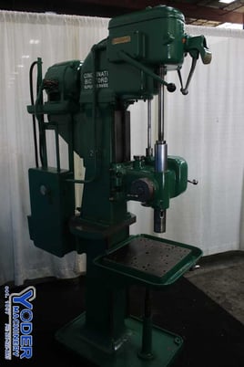 21" Cincinnati #21" Box Column, single spindle drill, 16" x16-1/2" table, 3 HP, #74918 - Image 8