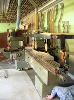 Balestrini #Mini/C, Reciprocating Double Sided Copy Shaper, (2) offset shaping heads, 98" reciprocating - Image 2