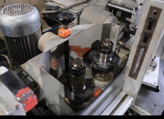 Bacci #TTF-1, Miter/Mortise/Tenon Door Machine, 45 deg miter frame door production, 3 HP w/400 mm blade - Image 3
