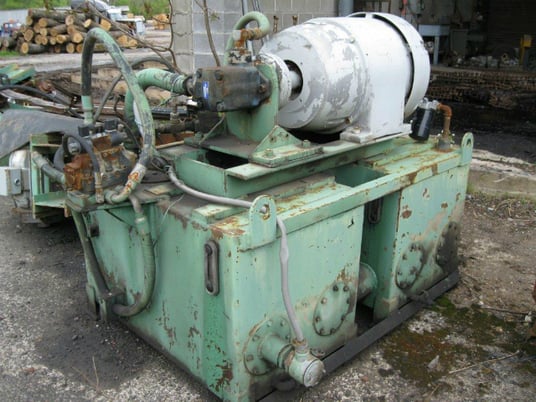 Nicholson / Cooper #A5-35-in., Rotomat Debarker, 35", 1980s era Ring, Hydraulic Power Unit - Image 6