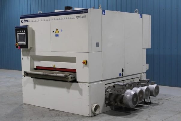 53" Dmc #SY-TC-1350, 4-Head Wide Belt, 6.8" workpiece thickness, 10" drum, 53" x 103" abrasive belt, 2012 - Image 1