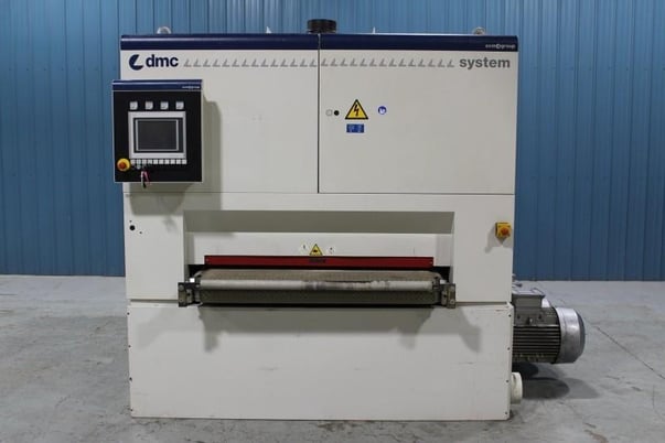 53" Dmc #SY-TC-1350, 4-Head Wide Belt, 6.8" workpiece thickness, 10" drum, 53" x 103" abrasive belt, 2012 - Image 2