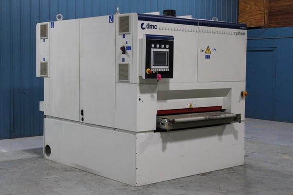 53" Dmc #SY-TC-1350, 4-Head Wide Belt, 6.8" workpiece thickness, 10" drum, 53" x 103" abrasive belt, 2012 - Image 3
