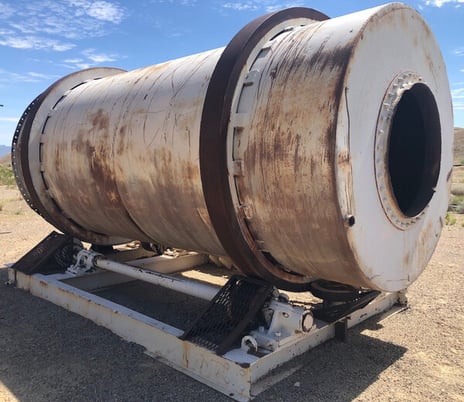 7' x 16' Agglomerator, skid mounted, 8" W rollers, roller guards, discharge trommel, motor & gearbox chain - Image 1