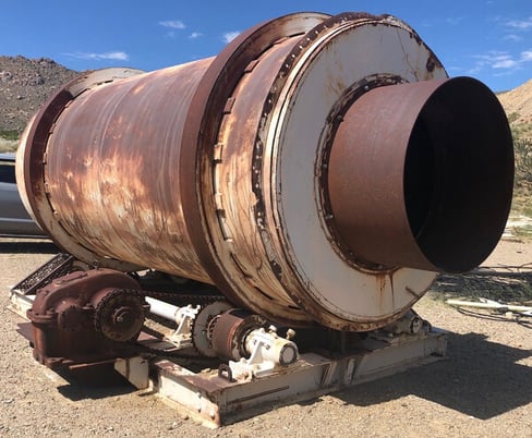 7' x 16' Agglomerator, skid mounted, 8" W rollers, roller guards, discharge trommel, motor & gearbox chain - Image 2