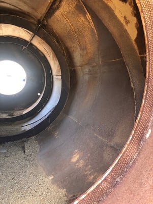 7' x 16' Agglomerator, skid mounted, 8" W rollers, roller guards, discharge trommel, motor & gearbox chain - Image 5