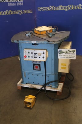 1/8" x 8-5/8" Amada #CSW-220, heavy duty corner front & rear edge notcher, one shot lube sys.,blade guard - Image 2
