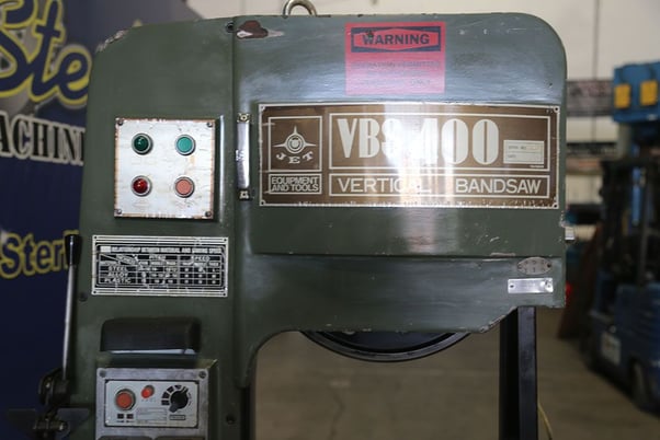 16" x 11" Jet #VBS400, 1/8"-5/8" x 140" blade, blade welder/grinder/cutoff, 60-550 FPM, #A6919 - Image 7
