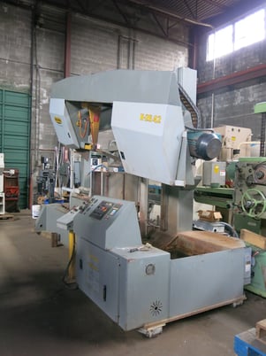 26" x 42" Hyd-Mech #H-26/42, 2 post horizontal bandsaw, 2-5/8" x 33' blade, 75-300 SFM, semi-auto PLC Control - Image 4