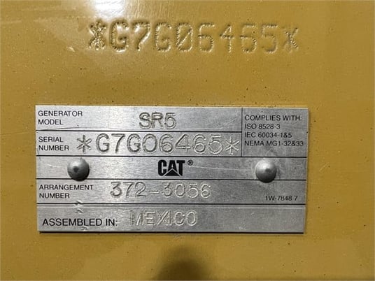 2750 KW, 1800 RPM, Caterpillar #SR5, generator end, 277/480 Volts, 3-phase, 2022 - Image 7