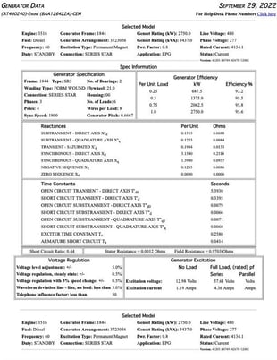 2750 KW, 1800 RPM, Caterpillar #SR5, generator end, 277/480 Volts, 3-phase, 2022 - Image 8