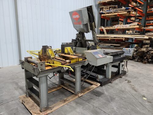20" x 25" Marvel #E2125PC, vertical tilt frame band saw, 1.25" x .042" x 176" blade, 50-475 FPM, #15638 - Image 5