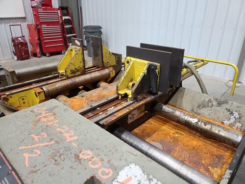 20" x 25" Marvel #E2125PC, vertical tilt frame band saw, 1.25" x .042" x 176" blade, 50-475 FPM, #15638 - Image 7