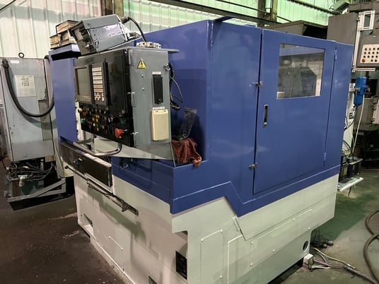 12.6" x 12.6" Mitsubishi #PD32, cylindrical grinder, Fanuc 21iTB, 20" x5" x8" wheel, 2008 - Image 2
